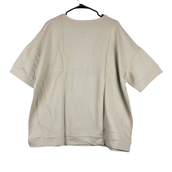 Daily Ritual Womens Sweater Brown Crew Neck Short Sleeve Modal Blend Stretch XXL - Picture 11 of 13